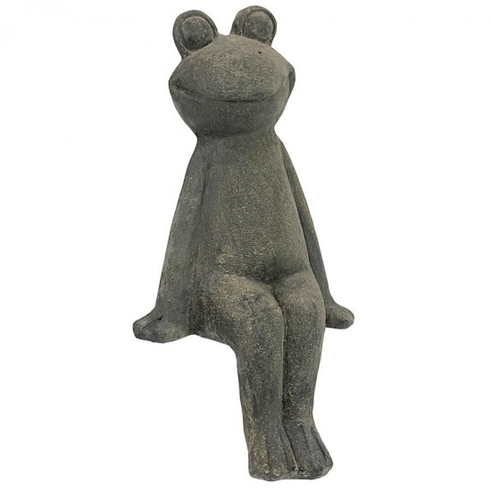 Design Toscano Take A Toad Off Sitting Frog Statue