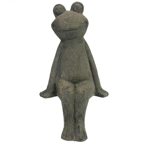 Design Toscano Take A Toad Off Sitting Frog Statue