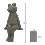 Design Toscano Take A Toad Off Sitting Frog Statue