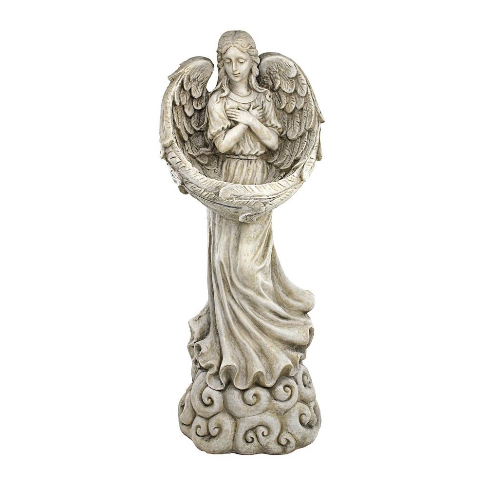 Design Toscano Angel With Winged Offering Dish Statue