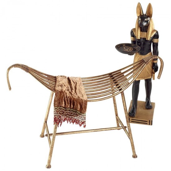 Design Toscano God Of The Nile Metal Bench