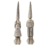 Design Toscano Set Of Bastiaan & Gerda Knothole Gnomes