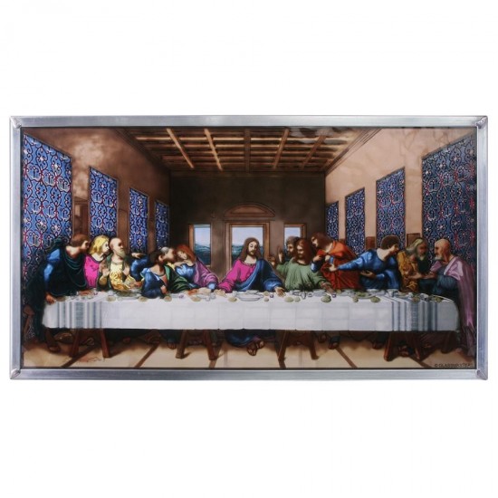 Design Toscano Da Vincis Last Supper Art Glass