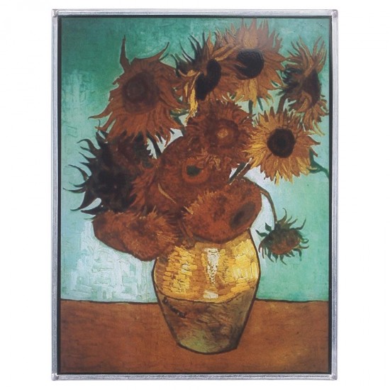 Design Toscano Van Goghs Sunflowers 1888 Art Glass