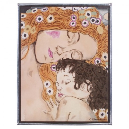 Design Toscano Klimts Mother And Child 1905 Art Glass