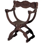 Design Toscano Medieval Cross Frame Chair