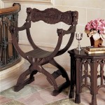 Design Toscano Medieval Cross Frame Chair