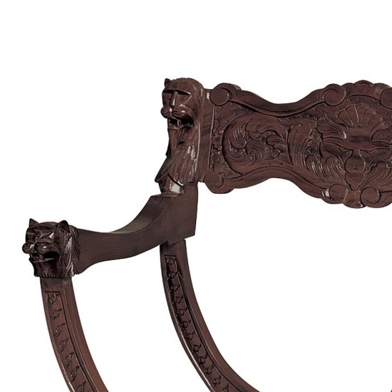 Design Toscano Medieval Cross Frame Chair