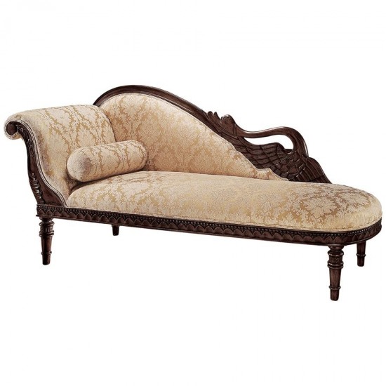 Design Toscano Swan Fainting Couch Left Version