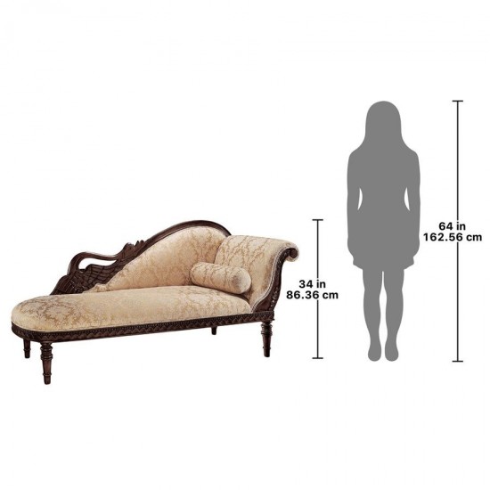 Design Toscano Swan Fainting Couch Right Version