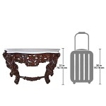 Design Toscano Hapsburg Console Table With Marble Top