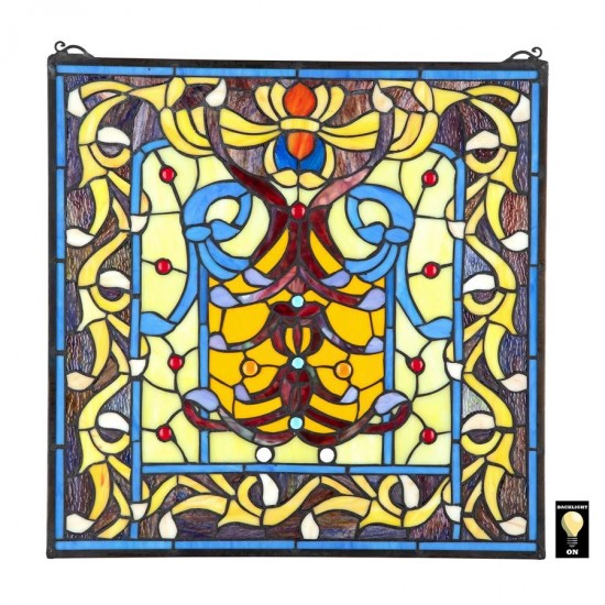 Design Toscano Bedford Manor Stained Glass Window