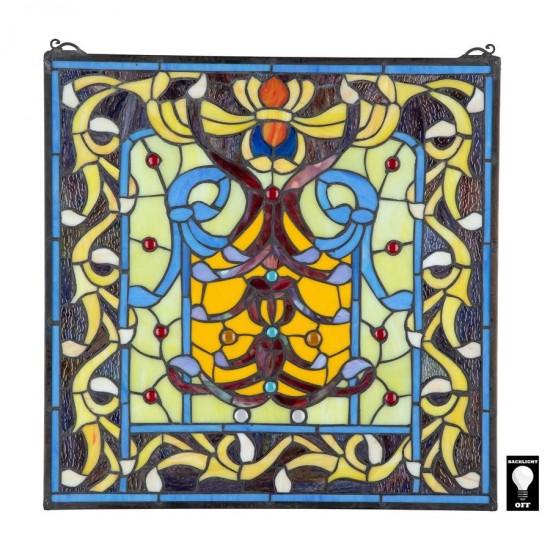 Design Toscano Bedford Manor Stained Glass Window