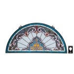 Design Toscano Lady Astor Demi Lune Stained Glass