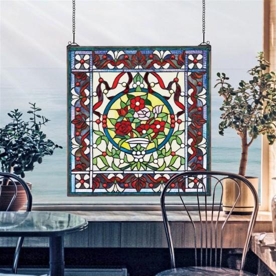 Design Toscano Panier Des Fleurs Window