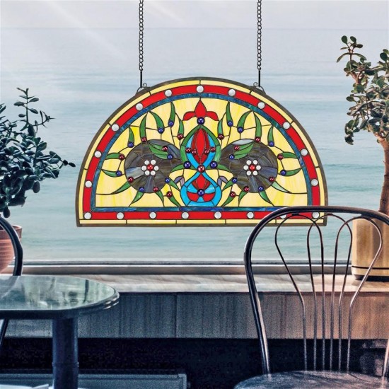 Design Toscano Palladios Stained Glass Window