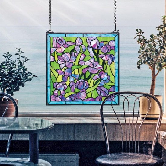 Design Toscano Van Gogh Iris Window