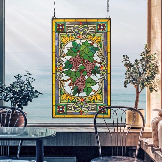 Design Toscano Fruit Of The Vine Stained Glass Window