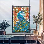 Design Toscano Peacocks Paradise Window