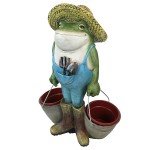 Design Toscano Buckets The Garden Frog Statue