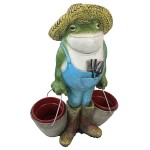 Design Toscano Buckets The Garden Frog Statue