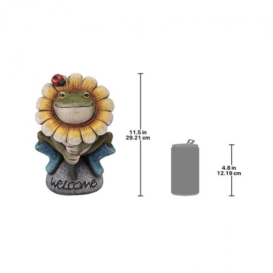 Design Toscano Flowery Frog Garden Welcome Statue