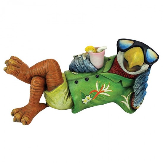 Design Toscano Just Chillin Tiki Parrot Statue