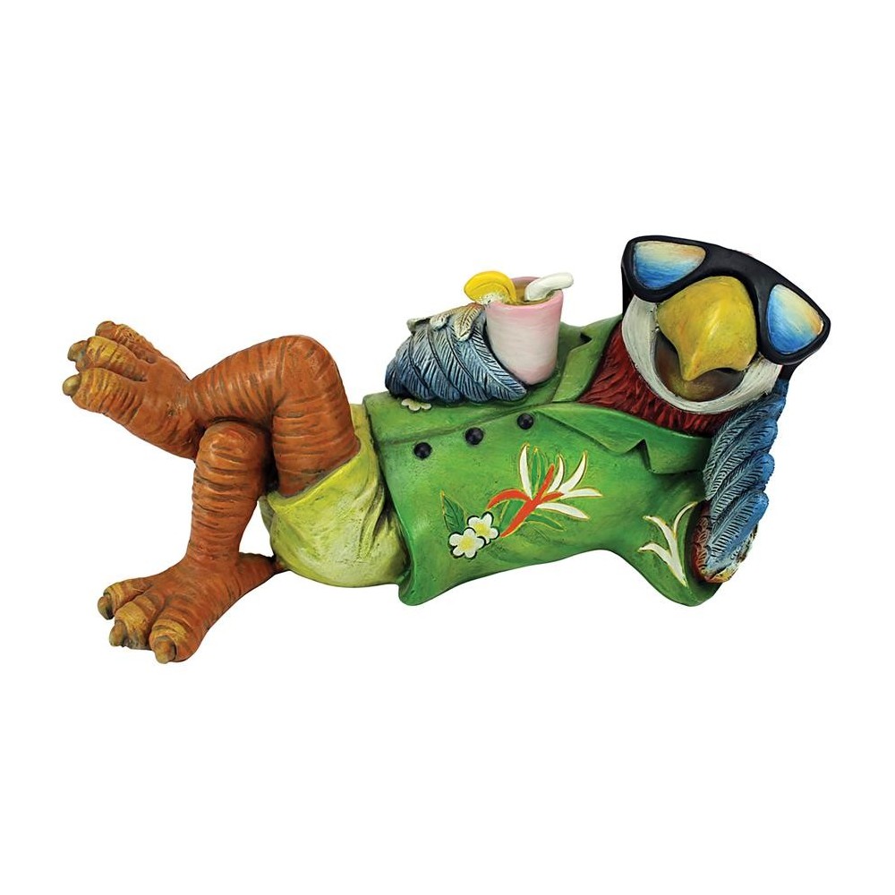 Design Toscano Just Chillin Tiki Parrot Statue