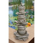 Design Toscano Tower Of Frog Power Statue