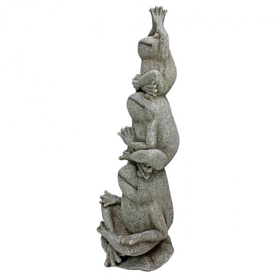 Design Toscano Tower Of Frog Power Statue