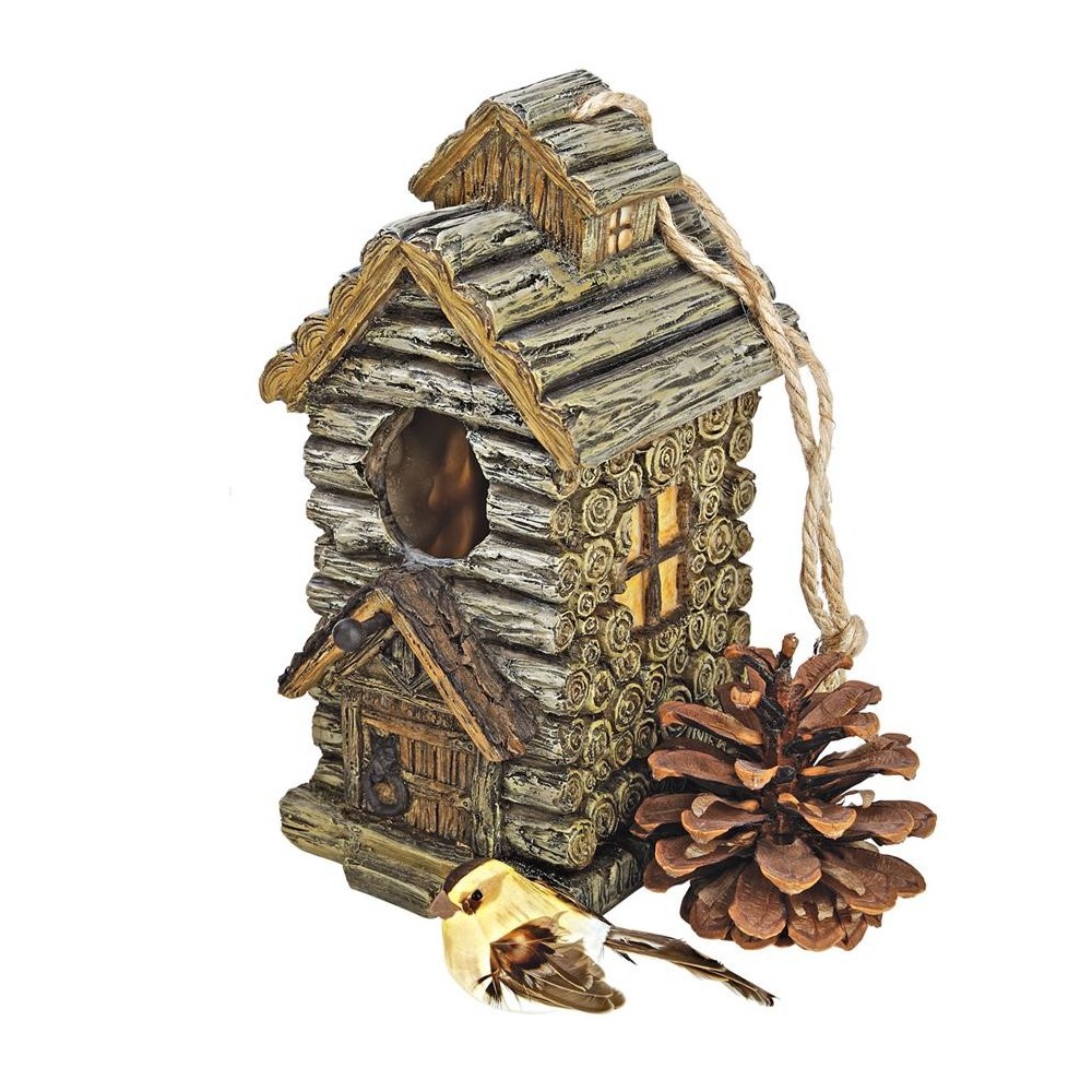 Design Toscano Backwoods Cabin Bird House