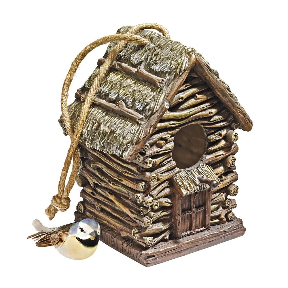 Design Toscano Backwoods Cottage Bird House