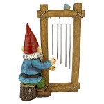 Design Toscano Ringing His Chimes Garden Gnome Statue
