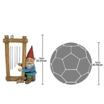 Design Toscano Ringing His Chimes Garden Gnome Statue