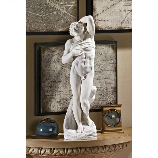 Design Toscano Large Resin Dying Slave Statue