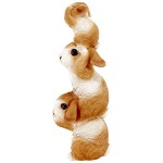 Design Toscano Stacked Hear See Speak No Evil Rabbit Statue