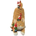 Design Toscano Catatonic Gnome Feline Frenzy Statue