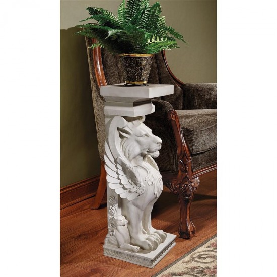 Design Toscano Trapezophoron Winged Lion Pedestal