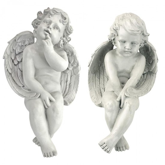 Design Toscano S/ Meditation & Contemplation Cherubs