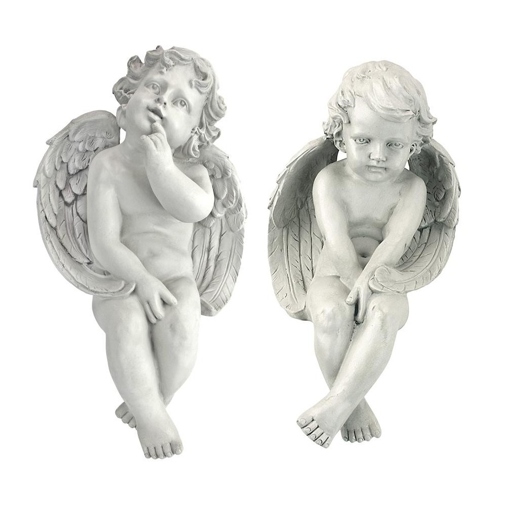 Design Toscano S/ Meditation & Contemplation Cherubs