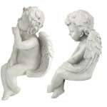 Design Toscano S/ Meditation & Contemplation Cherubs