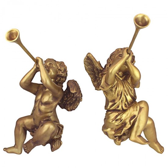 Design Toscano S/2 Trumpeting Angels