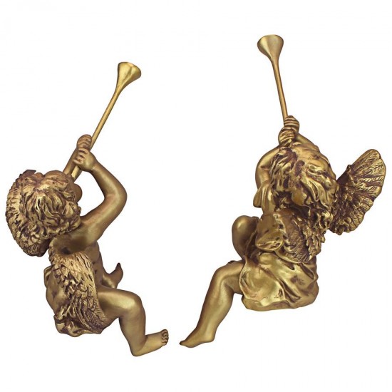 Design Toscano S/2 Trumpeting Angels