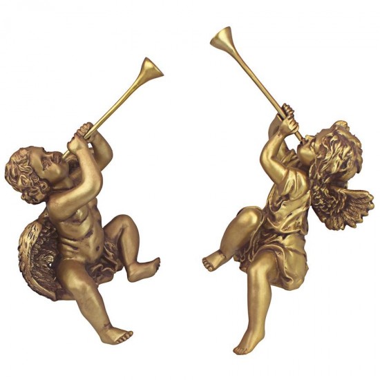 Design Toscano S/2 Trumpeting Angels