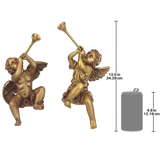 Design Toscano S/2 Trumpeting Angels