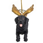 Design Toscano Angel Black Lab Dog Ornament