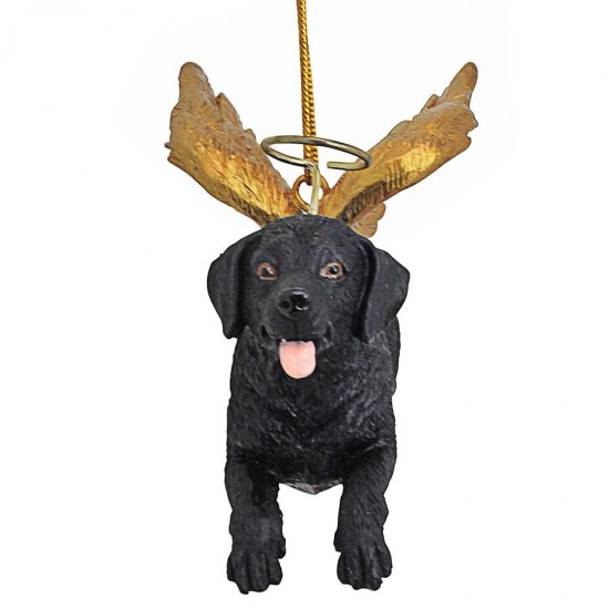 Design Toscano Angel Black Lab Dog Ornament