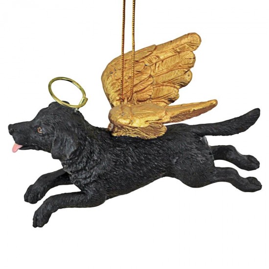 Design Toscano Angel Black Lab Dog Ornament