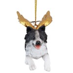 Design Toscano Angel Border Collie Ornament