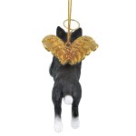 Design Toscano Angel Border Collie Ornament